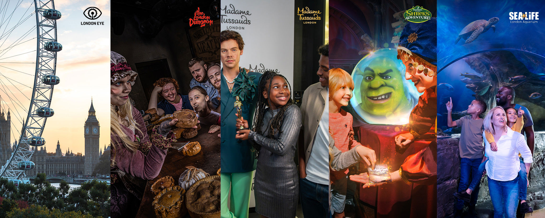5 Top London Merlin Attractions + Free Theme Park for £59!