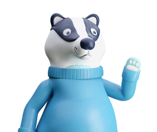 Blue Mascot